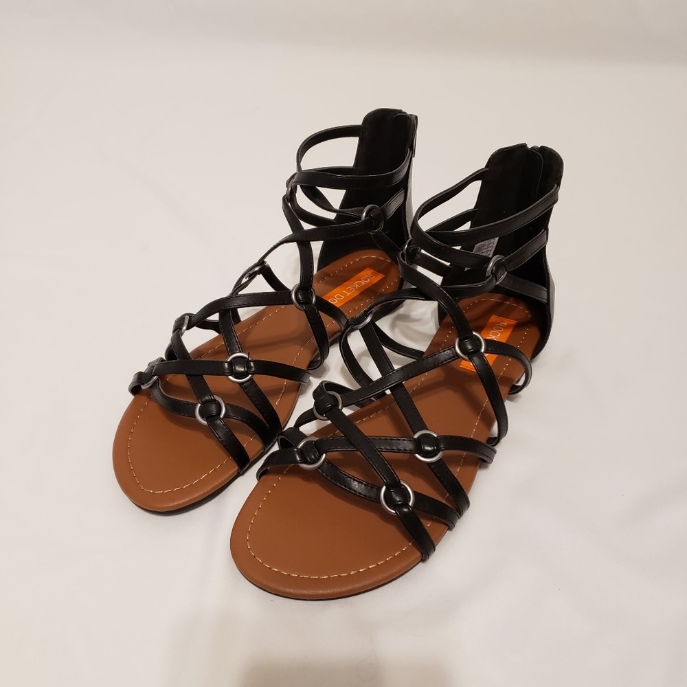NWT Black Rocket Dog Hammel Gladiator Sandals